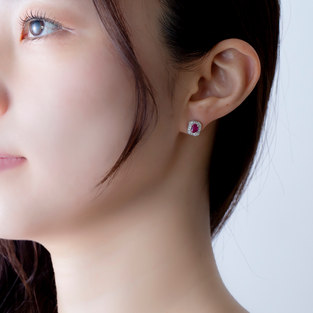 Pt900 Anemone（アネモネ）ピアス